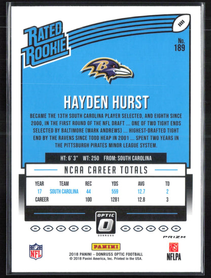 Hayden Hurst RC Pink Holo