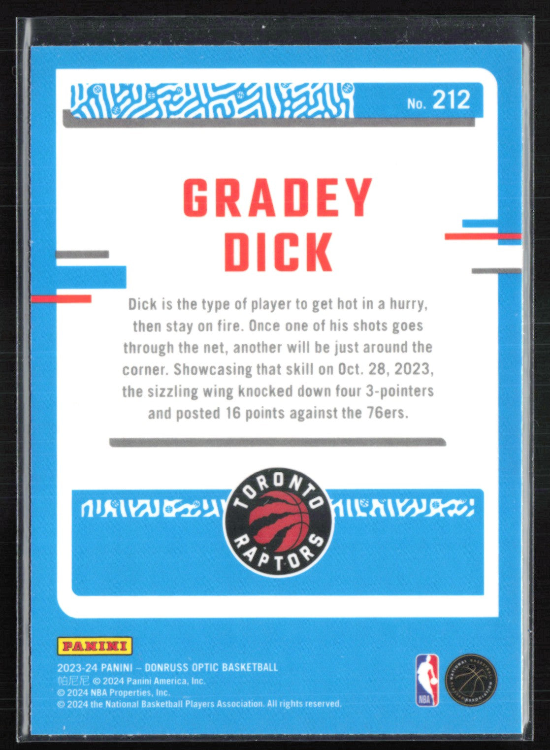 Gradey Dick RC