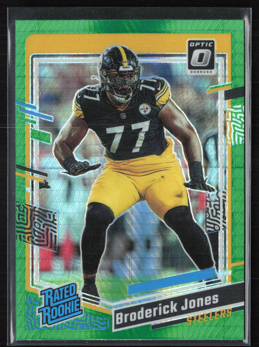 Broderick Jones RC Green Hyper