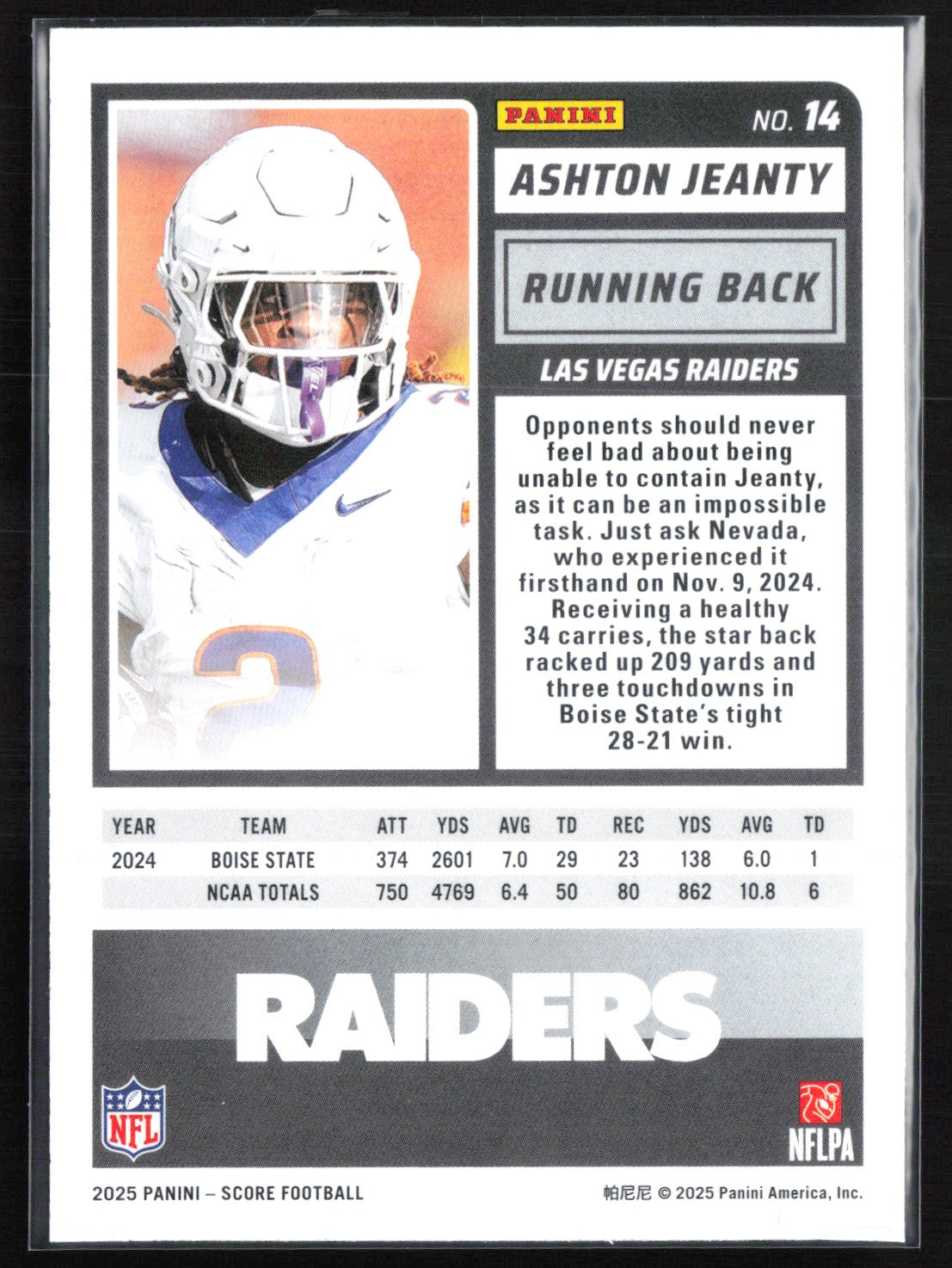 Ashton Jeanty RC