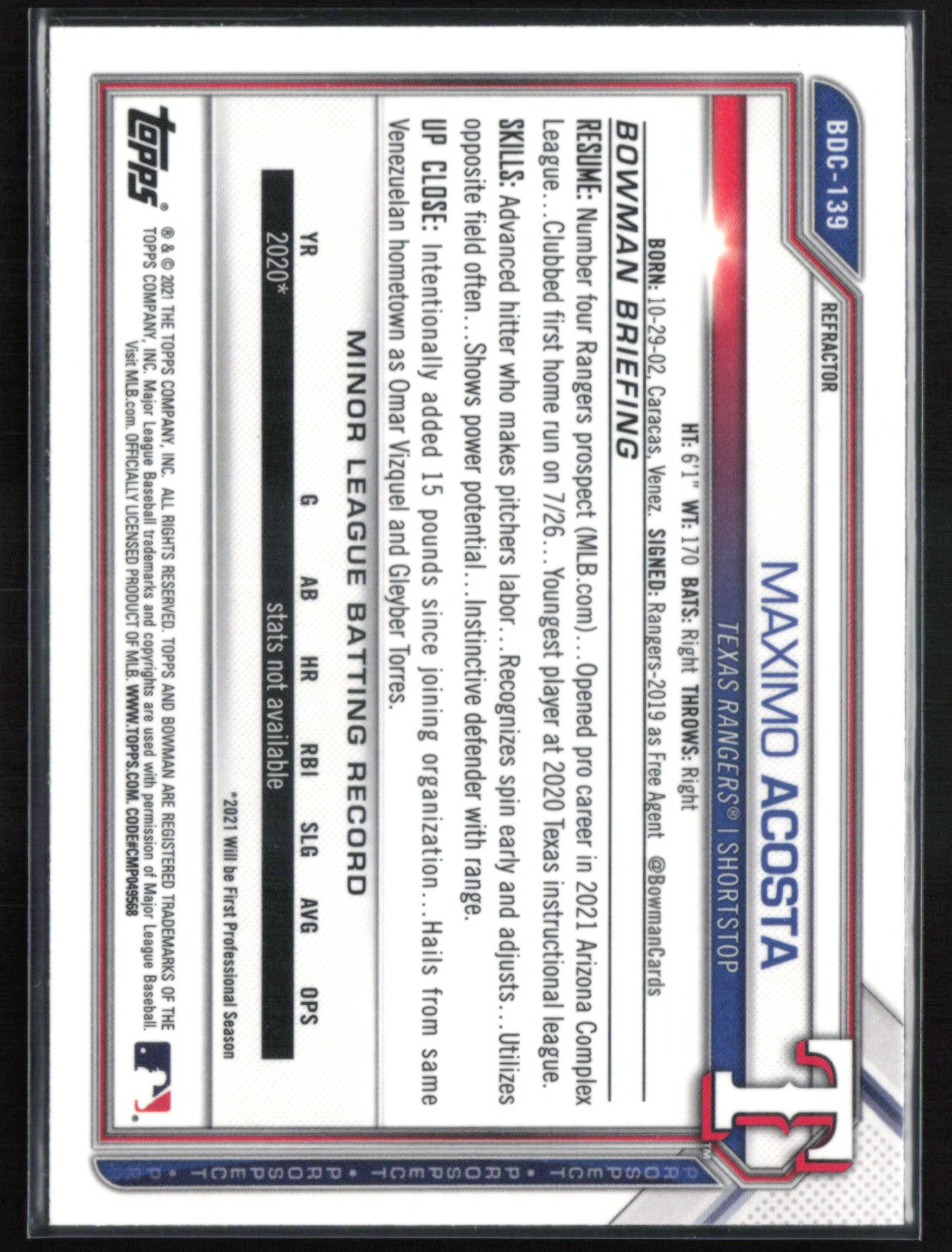 Maximo Acosta Prospect Refractor