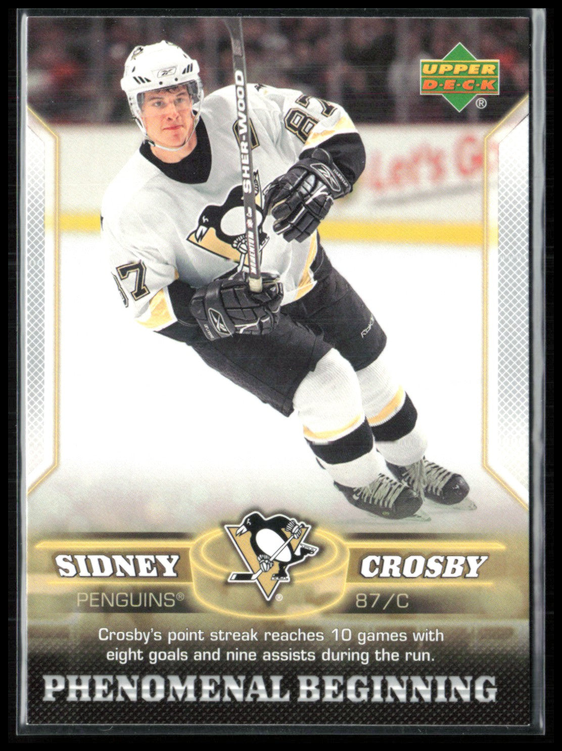 Sidney Crosby Phenomenal Beginning 2005 UD