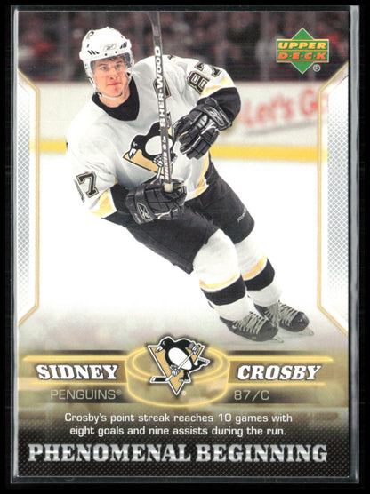 Sidney Crosby Phenomenal Beginning 2005 UD