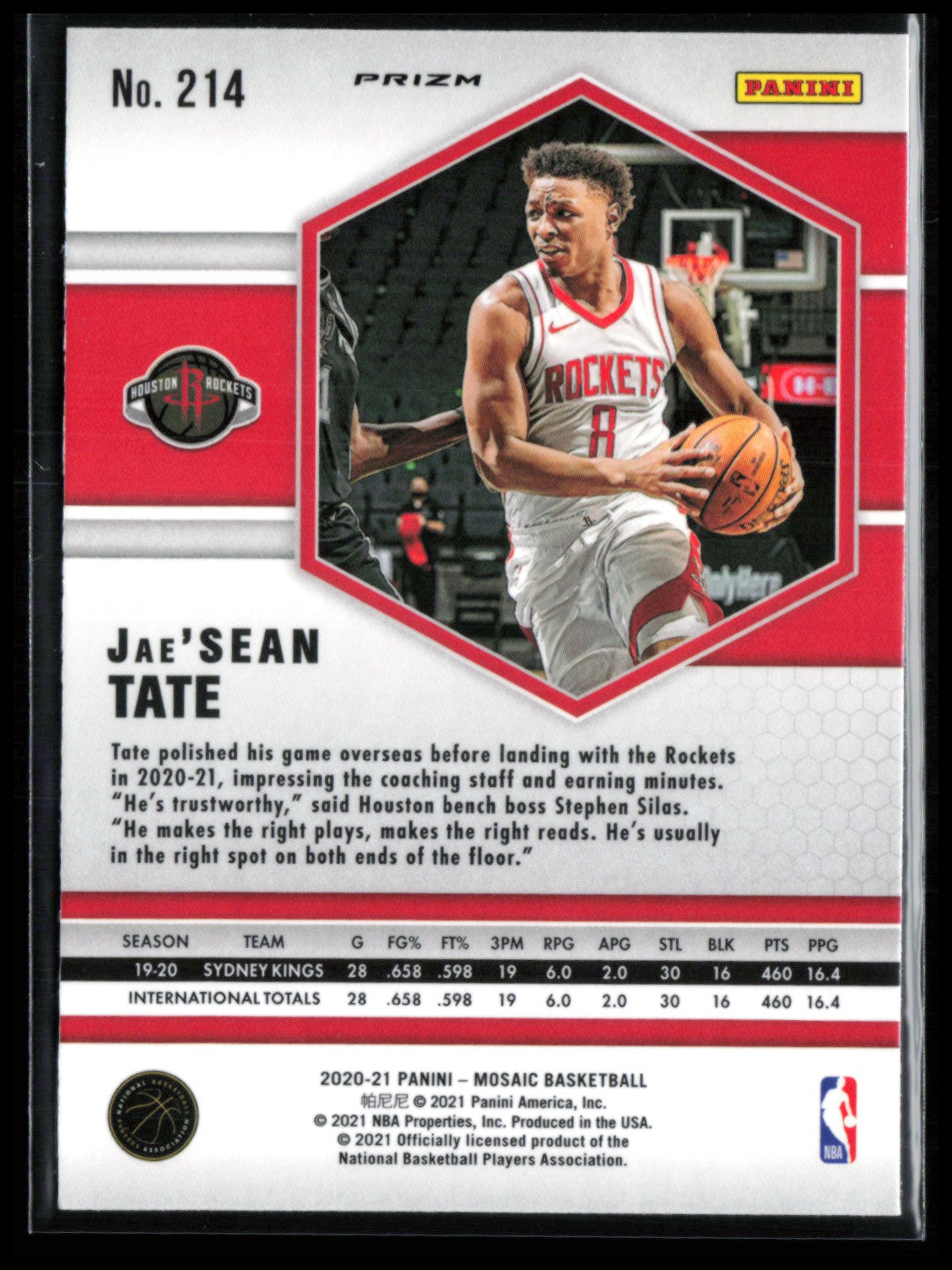 Jae'Sean Tate RC Red Wave