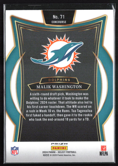 Malik Washington RC Gold Black Shock