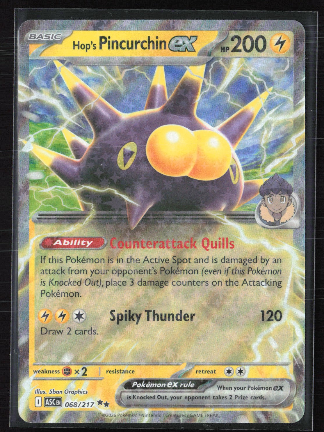 Hop's Pincurchin ex Double Rare