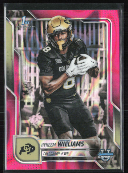 Hykeem Williams 1st Bowman Pink Lava