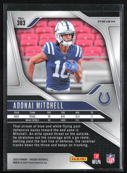 Adonai Mitchell RC Silver Prizm