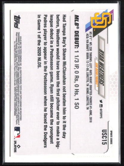 Ryan Weathers RC Purple Refractor