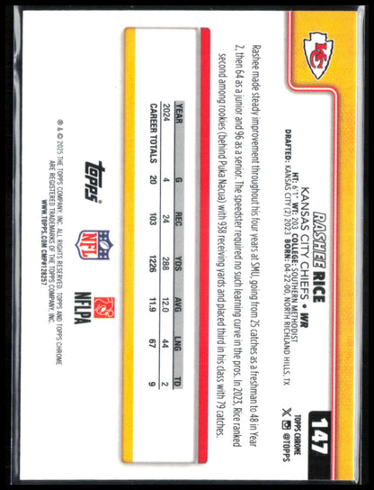 Rashee Rice RWB Refractor