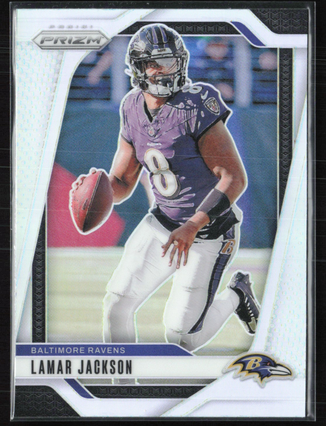 Lamar Jackson Silver Prizm