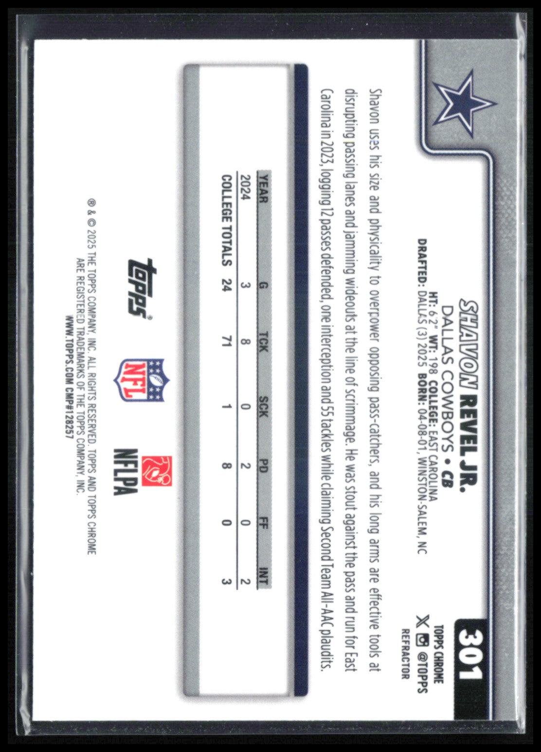 Shavon Revel Jr RC Refractor