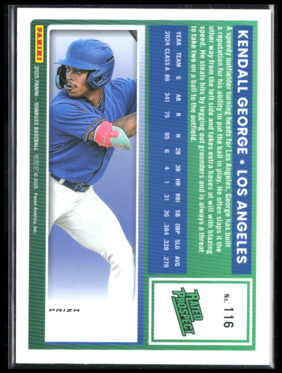 Kendall George Rated Prospect Orange Laser