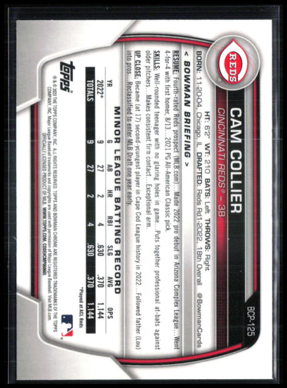 Cam Collier 1st Bowman