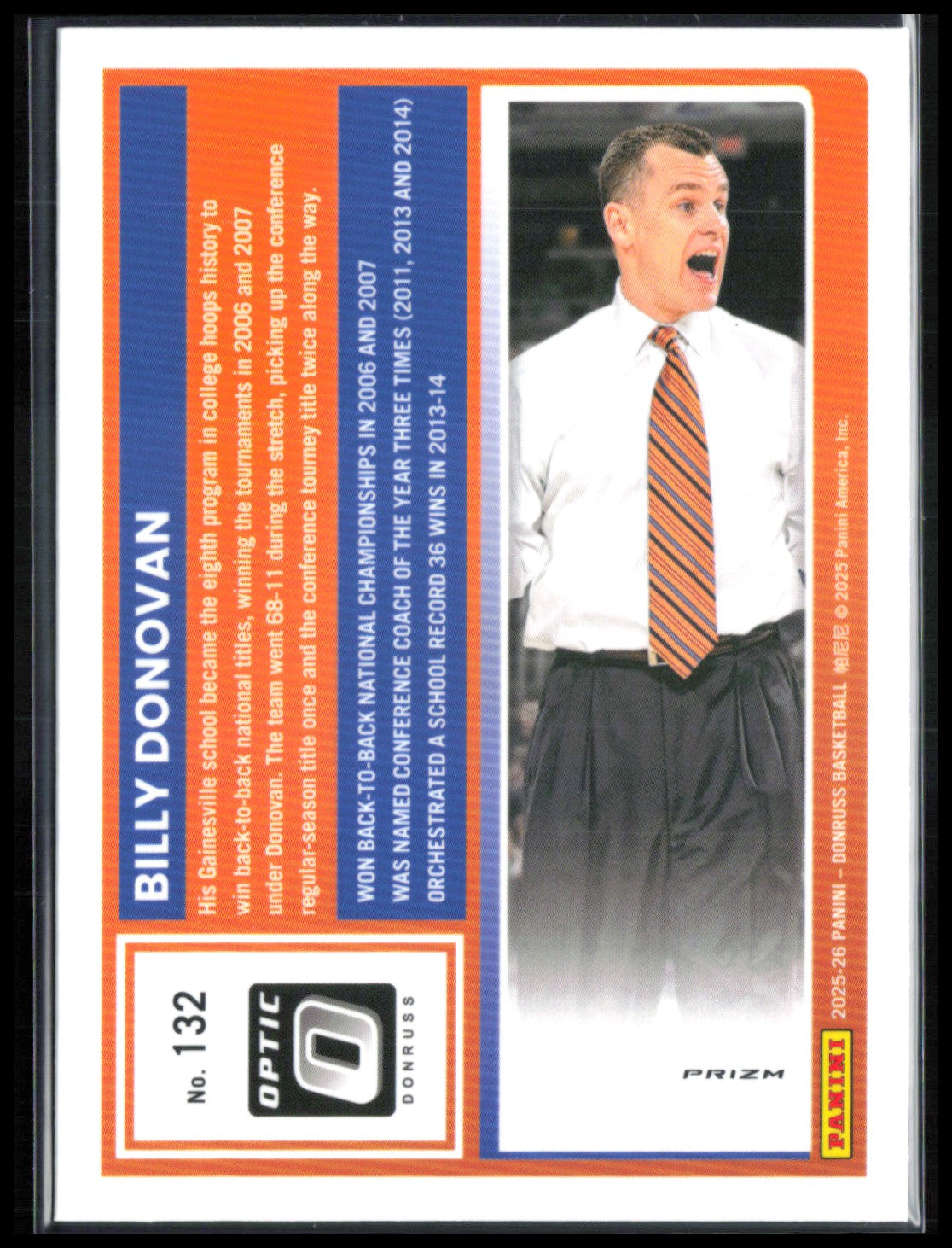 Billy Donovan Blue Ice Prizm