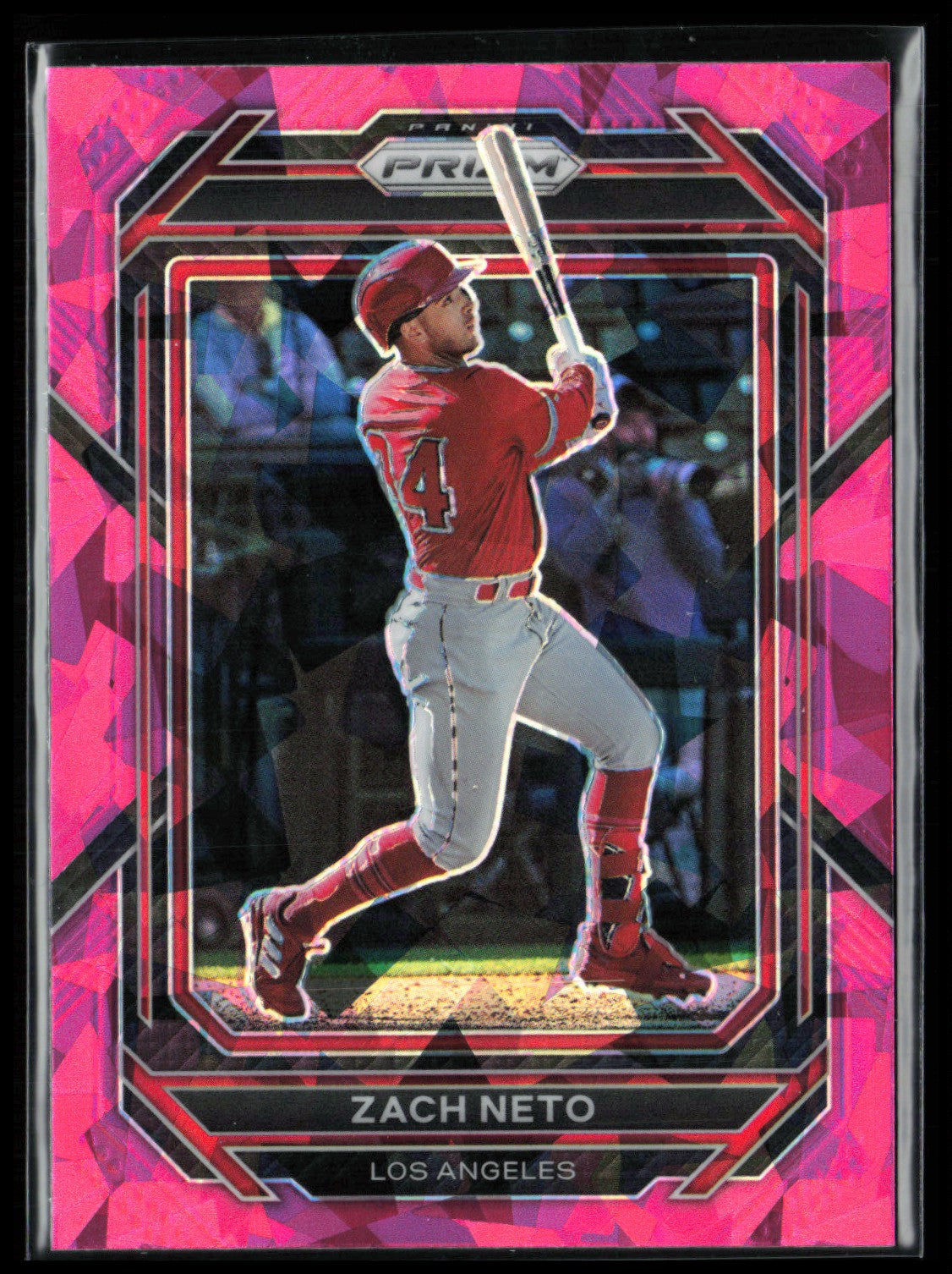 2023 Panini Prizm Pink Ice 58 Zach Neto Pink Ice – Dollar Box