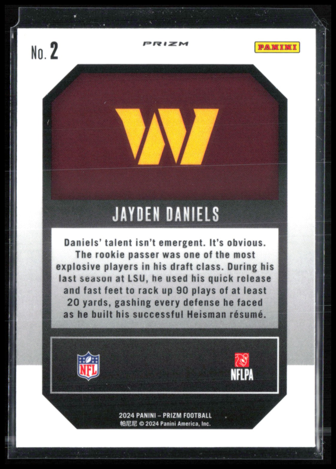Jayden Daniels RC Green Wave Emergent