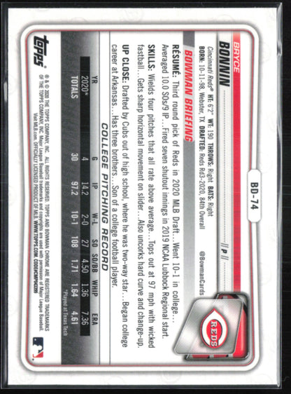 Bryce Bonnin 1st Bowman Sapphire