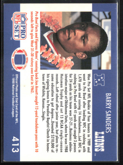 Barry Sanders 1990 Pro Set