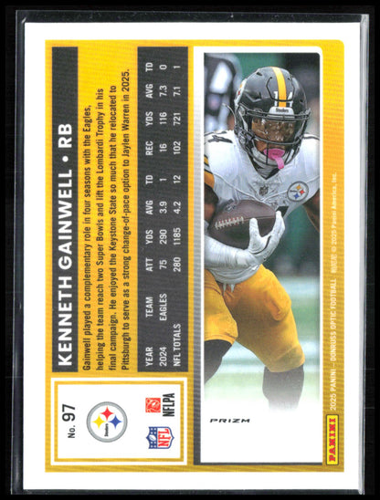 Kenneth Gainwell Steelers Logo Parallel