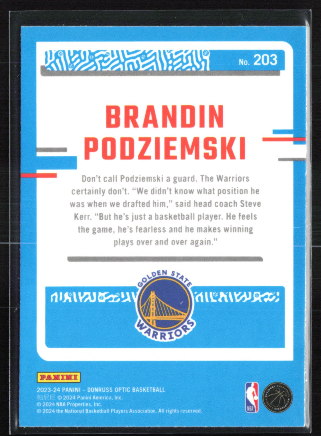 Brandin Podziemski RC