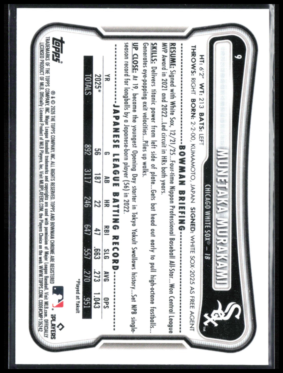 Munetaka Murakami RC