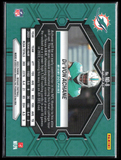 De'Von Achane RC Debut Reactive Blue