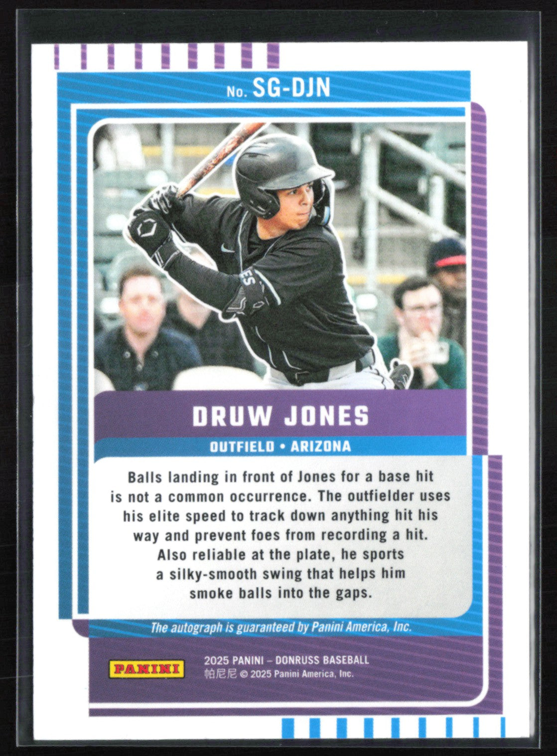 2025 Donruss Signature Series SG-DJN Druw Jones Auto 35/35