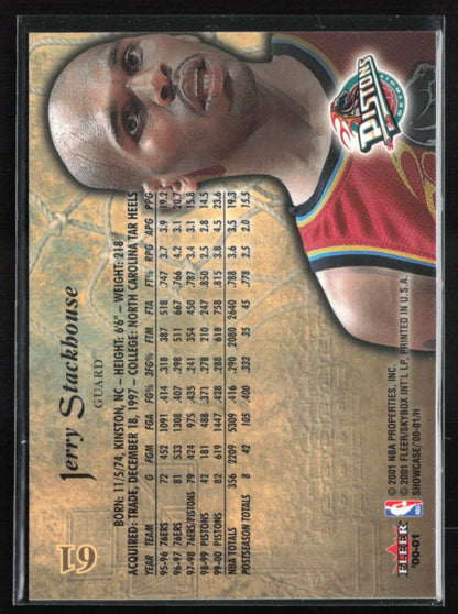 Jerry Stackhouse 2000 Fleer Showcase