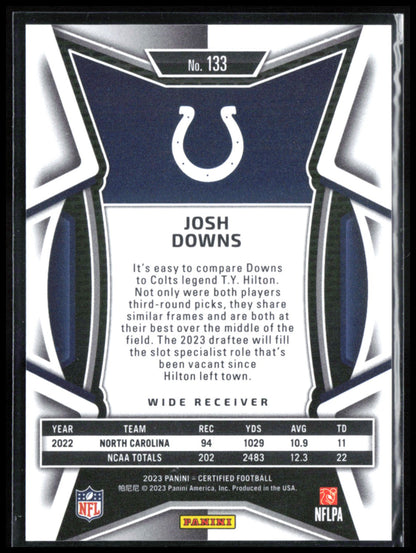 Josh Downs RC /275 Mirror Bronze