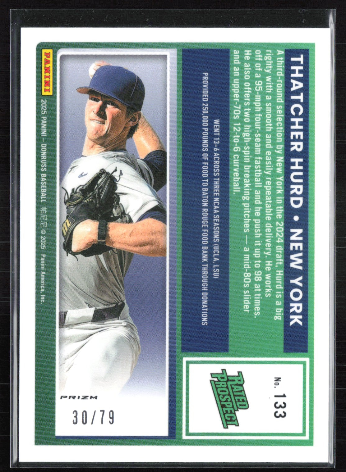 Thatcher Hurd Prospect Pink Velocity /79