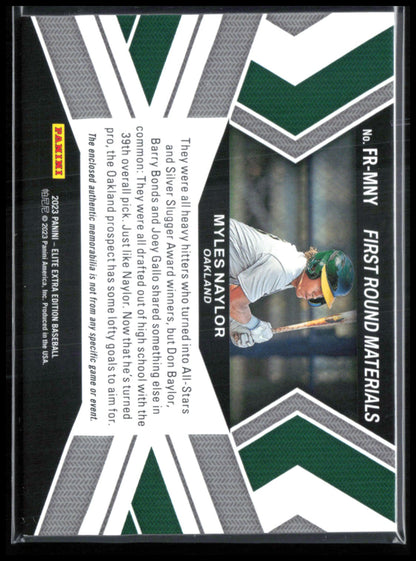 Myles Naylor Relic