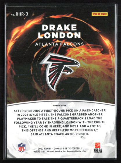 Drake London RC Red-Hot Rookies Holo