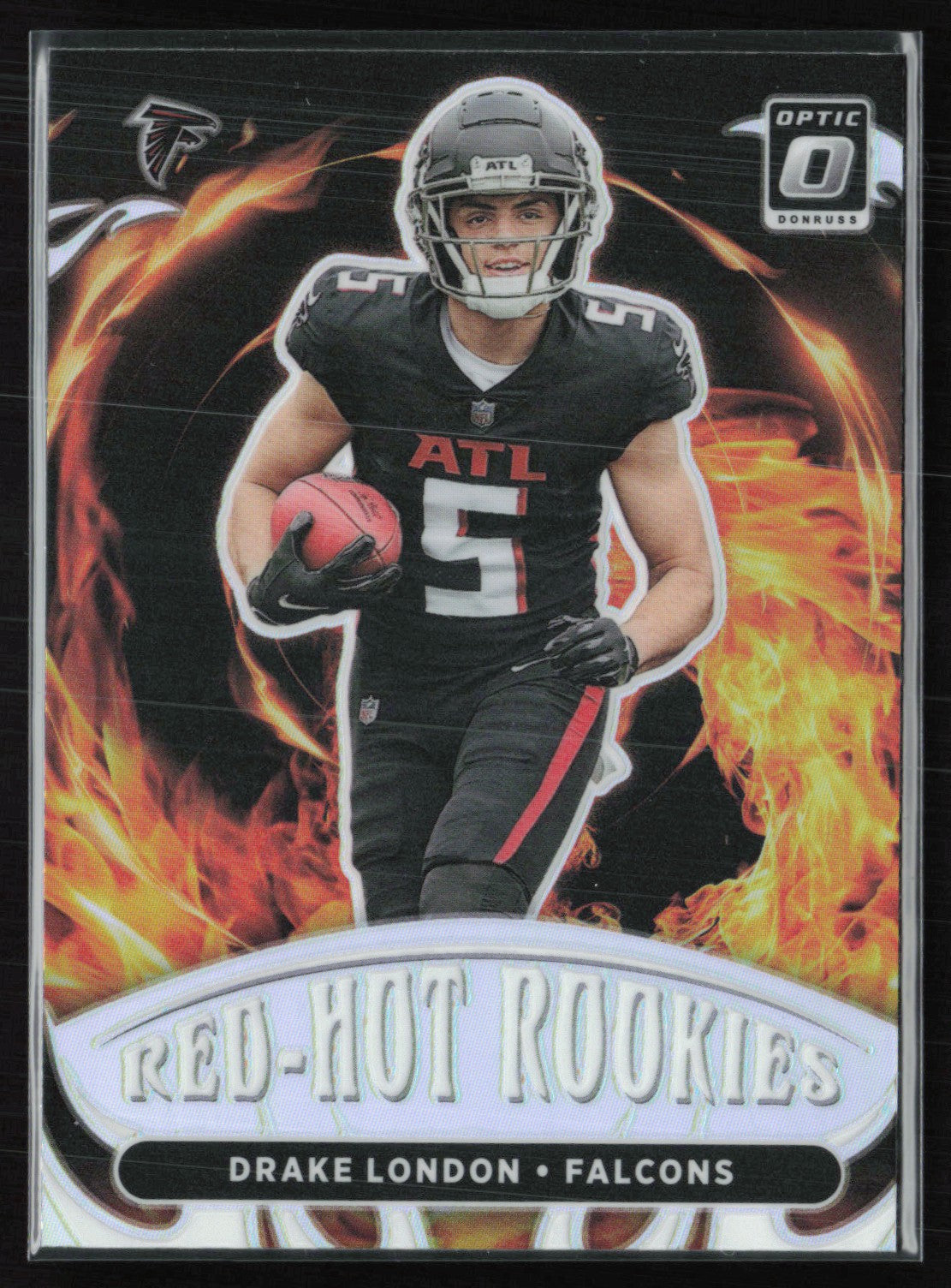 Drake London RC Red-Hot Rookies Holo
