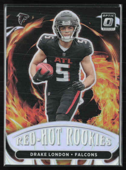 Drake London RC Red-Hot Rookies Holo