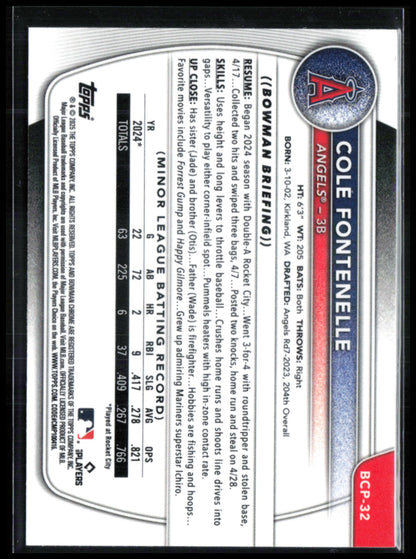 Cole Fontenelle 1st Bowman