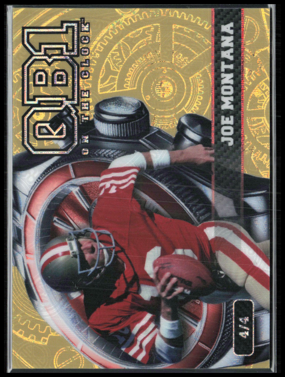 Joe Montana /4 2026 Wild Card QB1 on the CLock