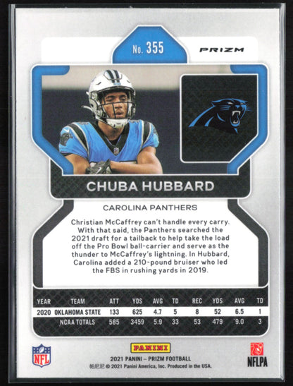 Chuba Hubbard RC Green Prizm