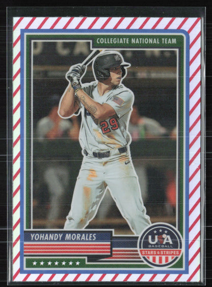 Yohandy Morales Red White Stripe