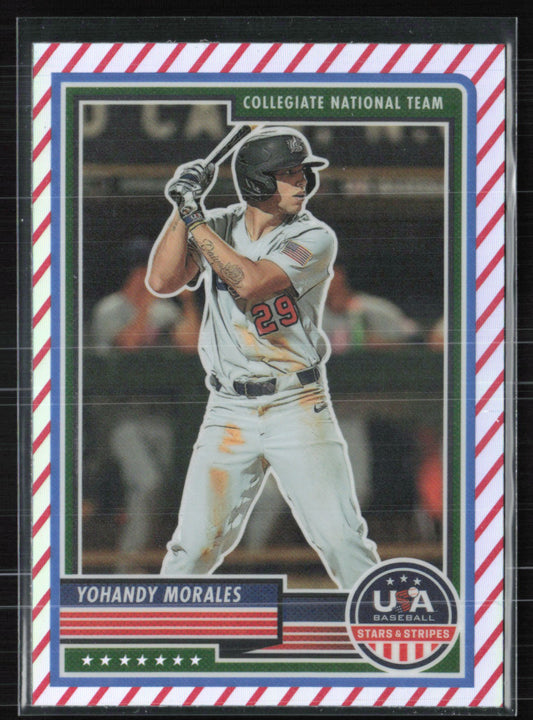 Yohandy Morales Red White Stripe