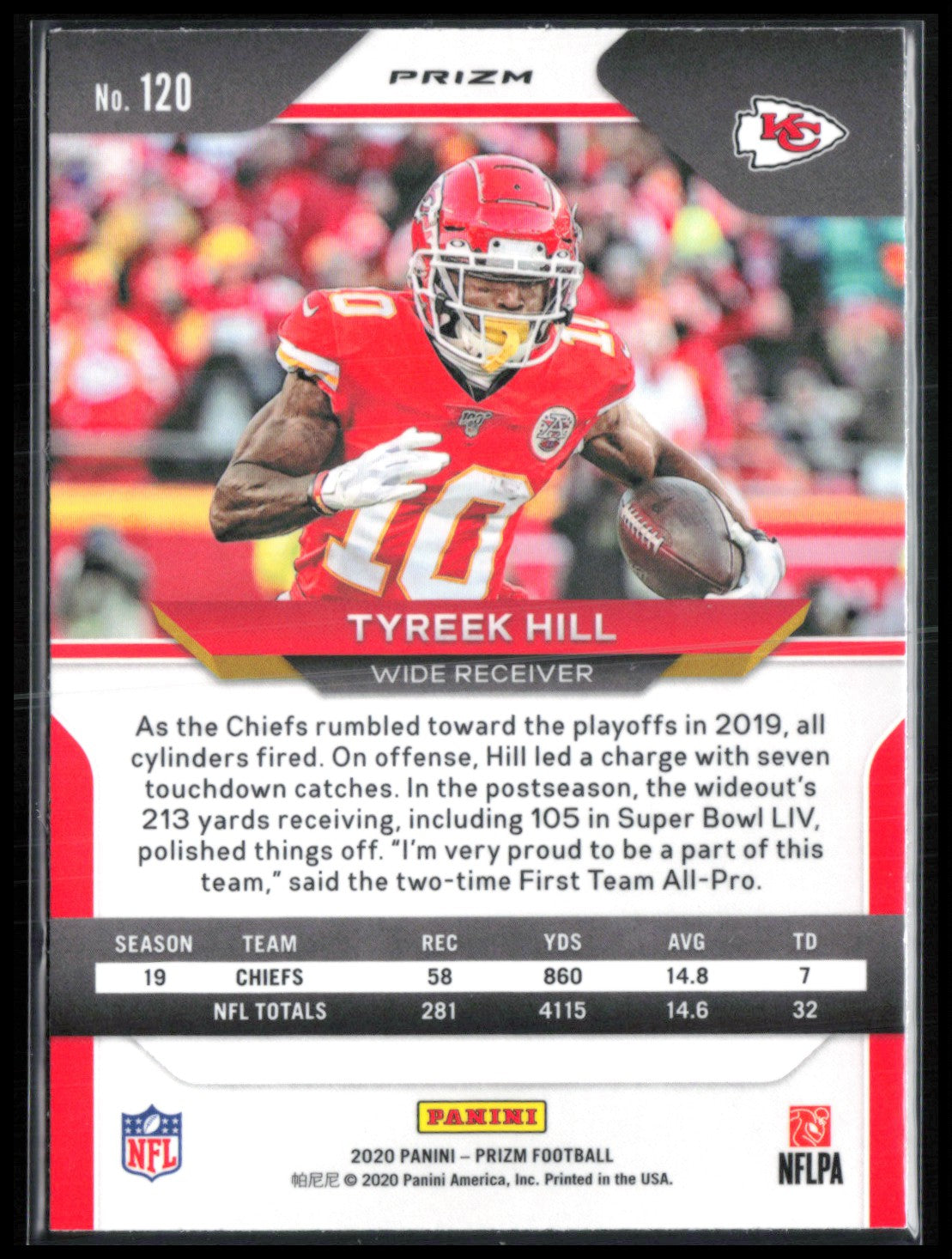 Tyreek Hill Red Ice