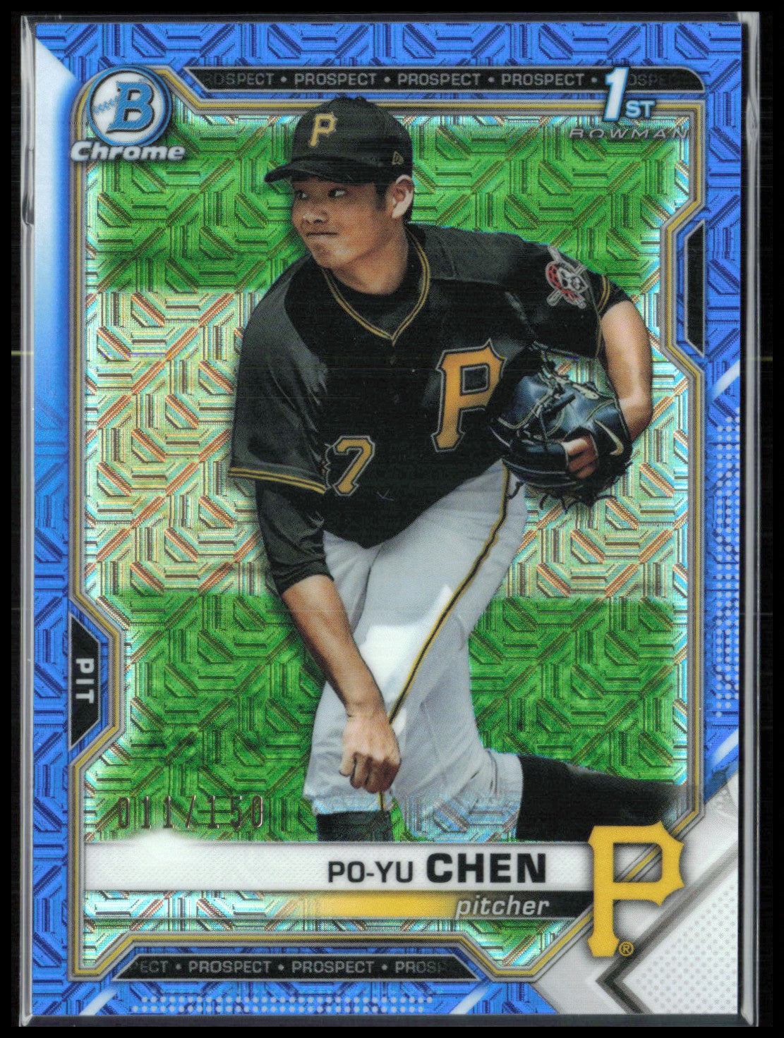 Po-Yu Chen 1st Bowman Blue Mojo /150
