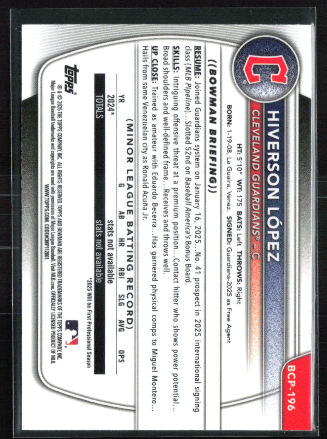 Hiverson Lopez 1st Bowman