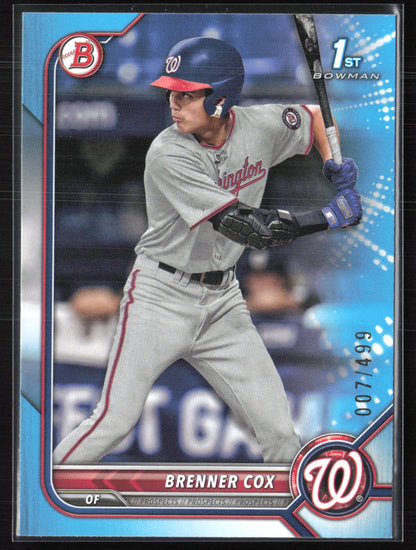 Brenner Cox 1st Bowman Sky Blue /499