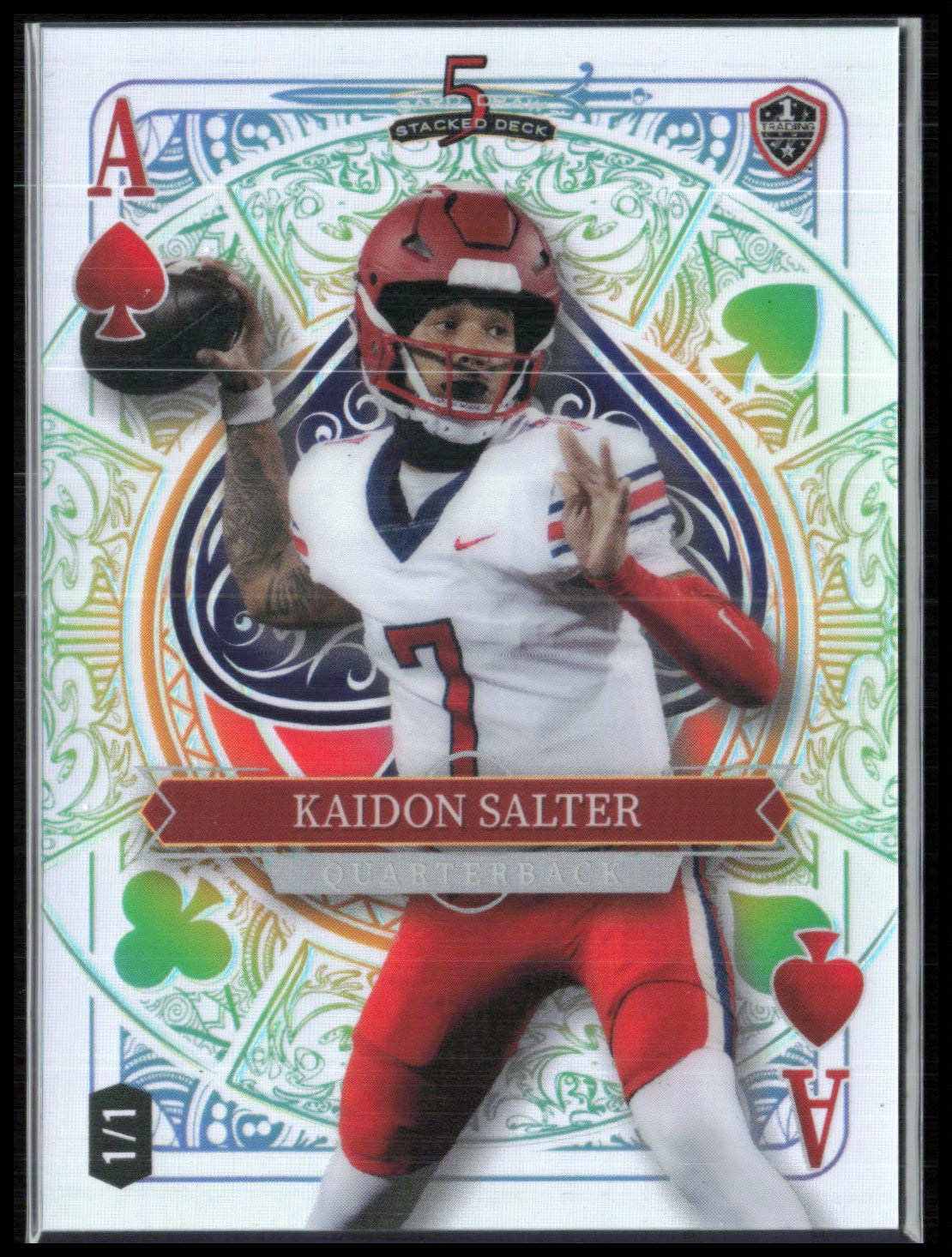 Kaidon Salter 1/1 Ace of Hearts 2024 Wild Card