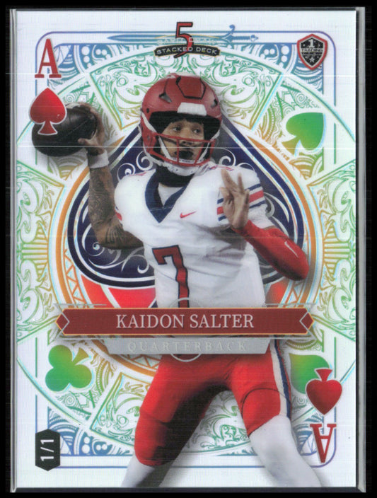 Kaidon Salter 1/1 Ace of Hearts 2024 Wild Card