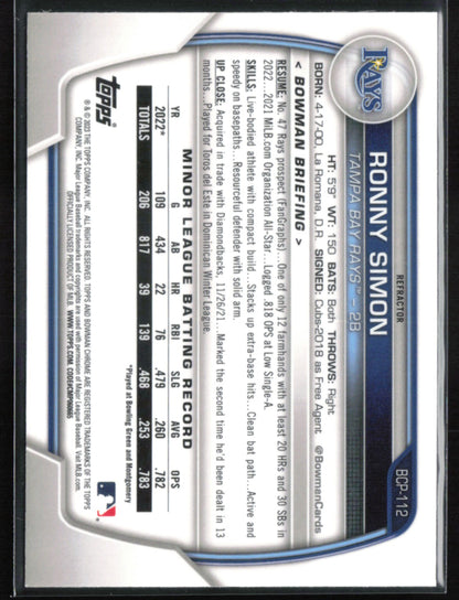 Ronny Simon 1st Bowman Lunar Green