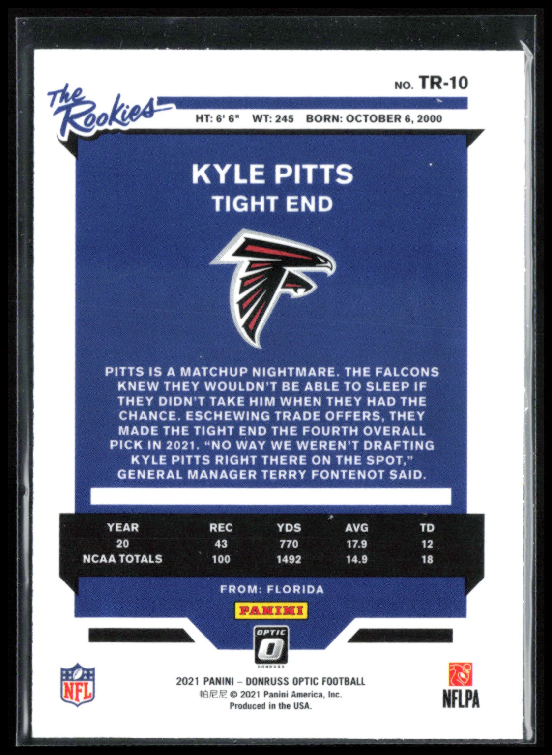 Kyle Pitts RC The Rookies