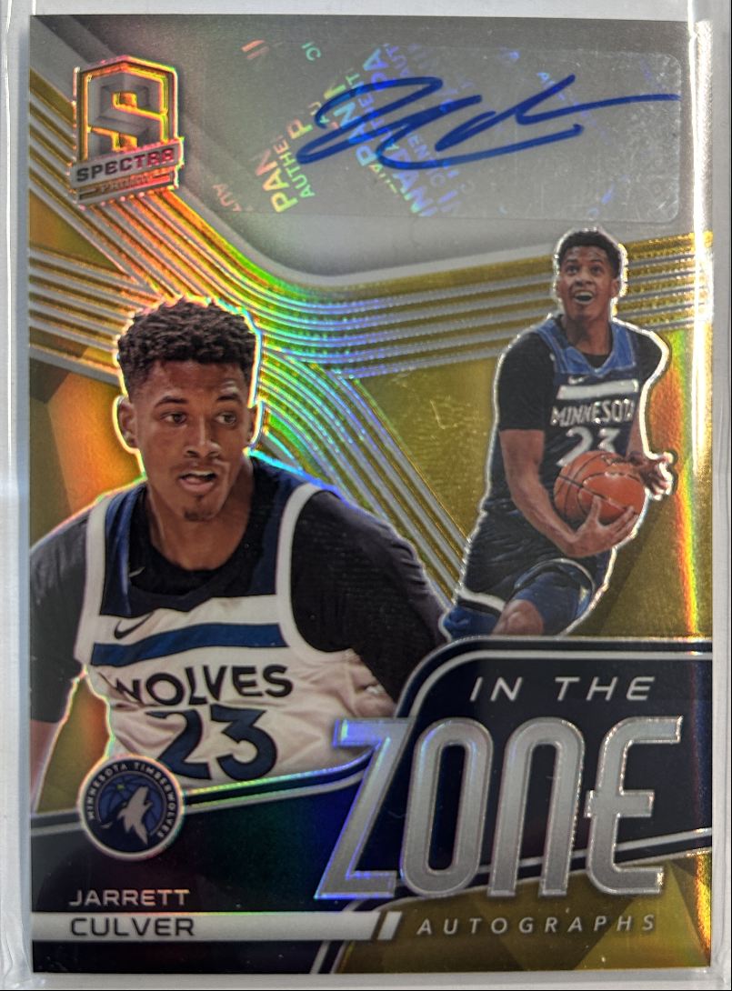 Jarrett Culver Gold /10 Auto 2020-21 Spectra
