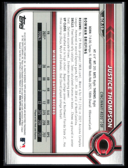 Justice Thompson 1st Bowman Mojo